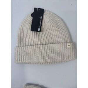 Travis Mathew Off-White Knit Beanie